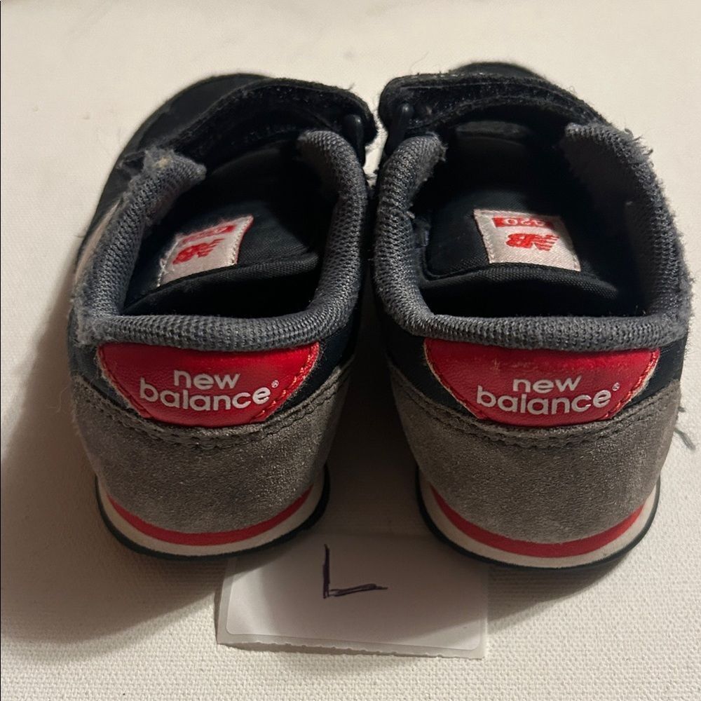 New Balance Kids Black and White Sneakers - Picture 3 of 4